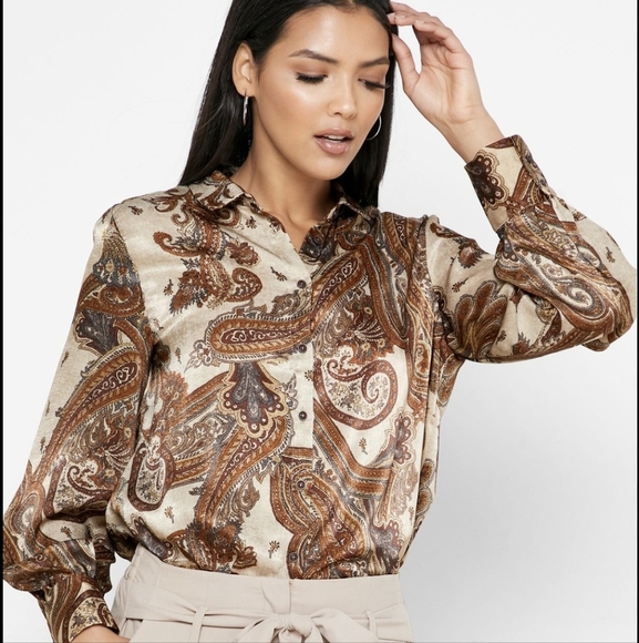 Mango MNG Paisley blouse - Picture 1 of 11